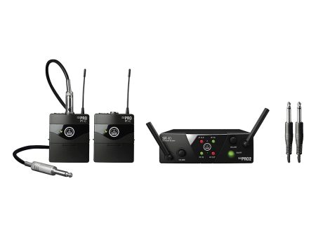 AKG 3351H00050 WMS40 Mini Dual Instrumental Wireless System Set - Band A C Fashion