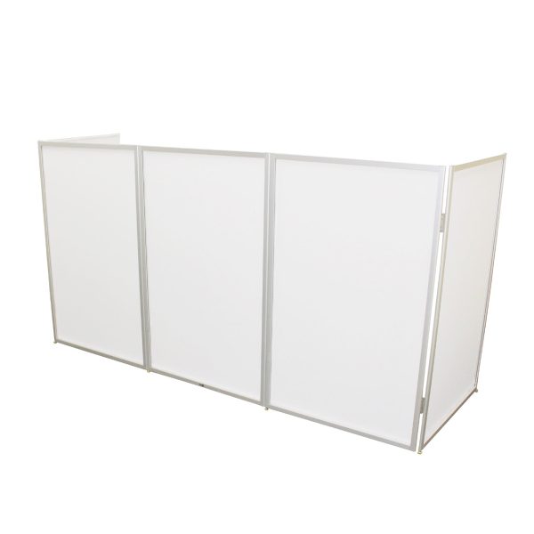 ProX 5 Panel Silver Frame DJ Facade W  Stainless Quick Release 180 Degree Hinges Online Sale