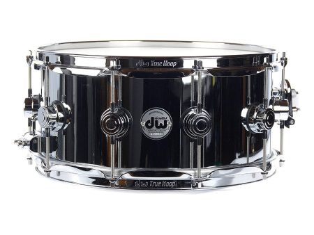 Drum Workshop 6.5x14 Steel Chrome Polished Snare Drum w Chrome Hardware Sale