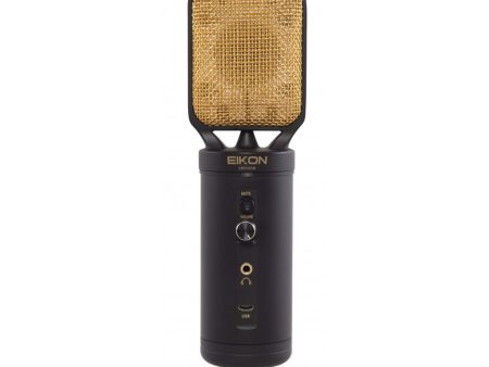 Eikon CM14USB USB + XLR Condenser Studio Mic w USB Interface - Black & Gold on Sale