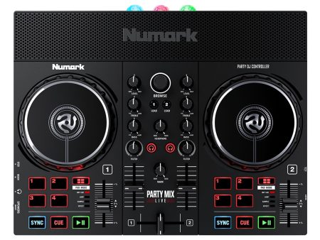 Numark Party Mix Live DJ Controller with Built In Light Show and Speakers For Sale