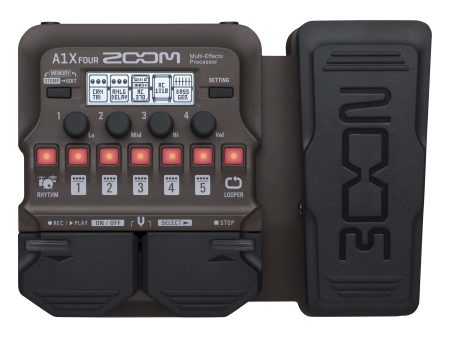 Zoom A1X Four Acoustic Multi-Effects Processor with Expression Pedal Sale