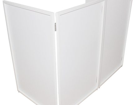 ProX Four Panel Collapse and Go DJ Facade - White Frame and Carry Bag For Cheap