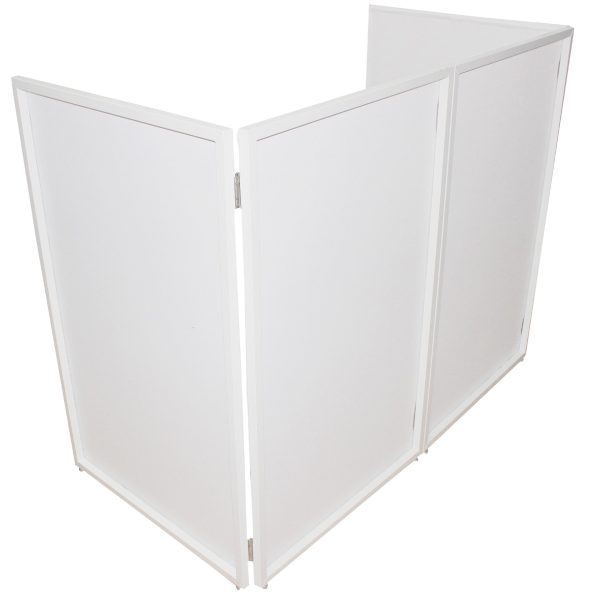 ProX Four Panel Collapse and Go DJ Facade - White Frame and Carry Bag For Cheap