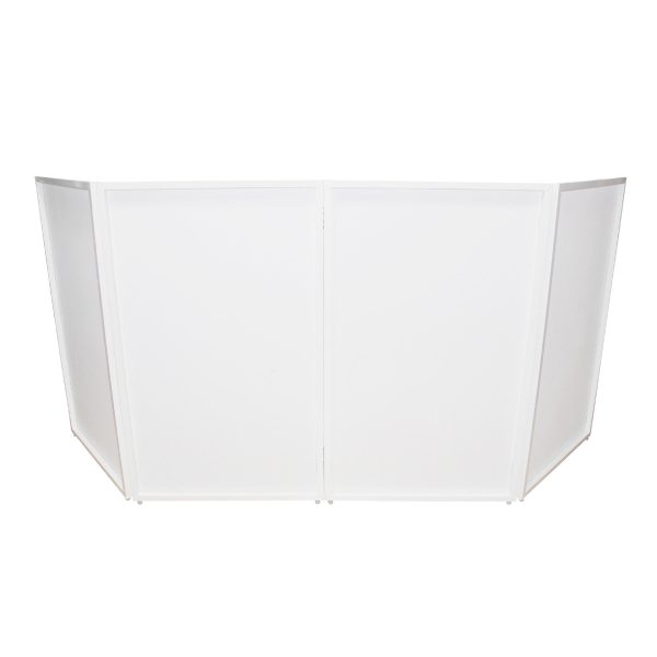 ProX Four Panel Collapse and Go DJ Facade - White Frame and Carry Bag For Cheap