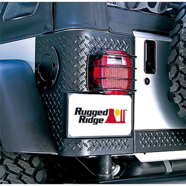 Rugged Ridge 76-06 Jeep CJ   Jeep Wrangler Black Euro Tail Light Guards Online Sale