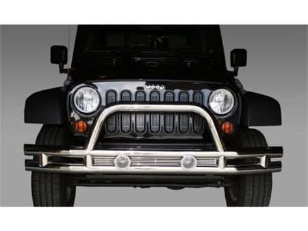 Rugged Ridge 3-In Front Tube Bumper Stainless 07-18 Jeep Wrangler Online Hot Sale