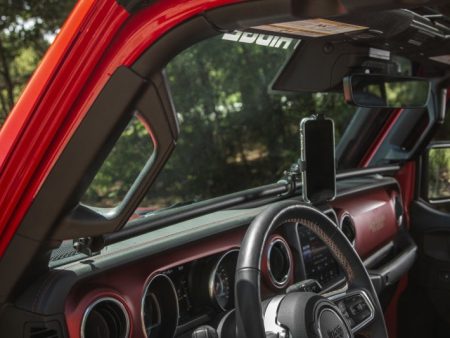 Rugged Ridge 18-21 Jeep Wrangler Gladiator (JL JT) Dash Bar - Black For Cheap