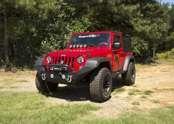 Rugged Ridge Spartan Front Bumper HCE W Overrider 07-18 Jeep Wrangler JK Sale