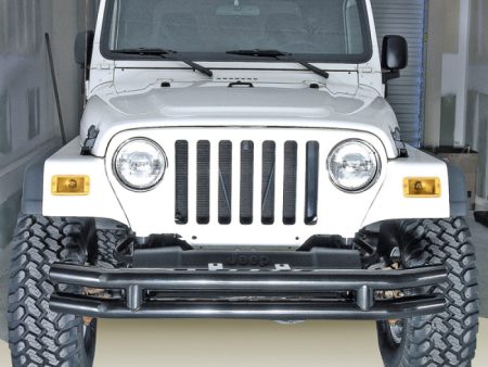 Rugged Ridge 3in Double Tube Bumper 76-06 Jeep CJ   Jeep Wrangler Discount