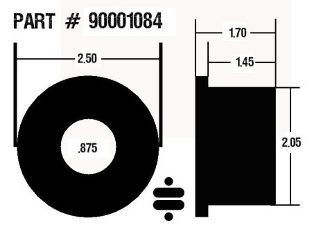 Ridetech 1.7in Wide Poly Bushing 7 8in ID Online Sale